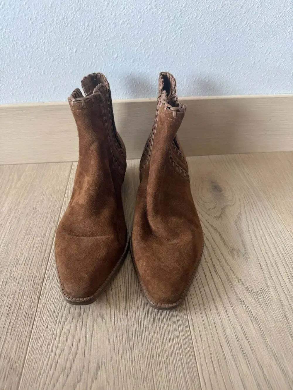 Michael Kors Women’s Ankle Boots Bootie Leather 38.5 7.5 Winter Shoes Pull On